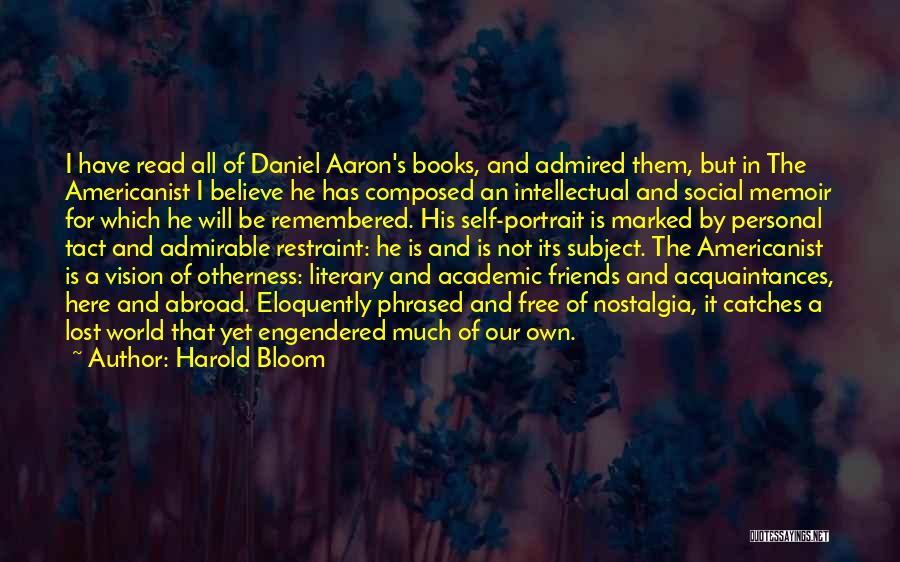 It's A Free World Quotes By Harold Bloom