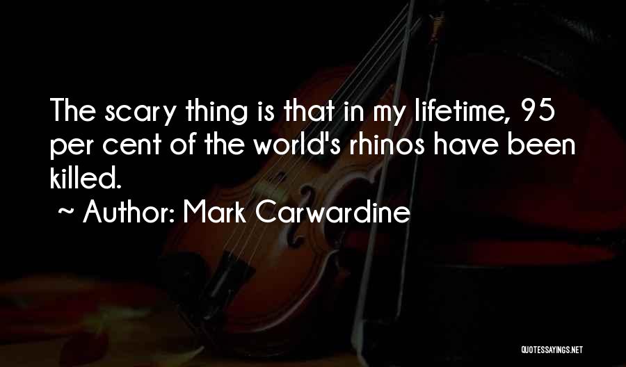 It's A Scary World Out There Quotes By Mark Carwardine