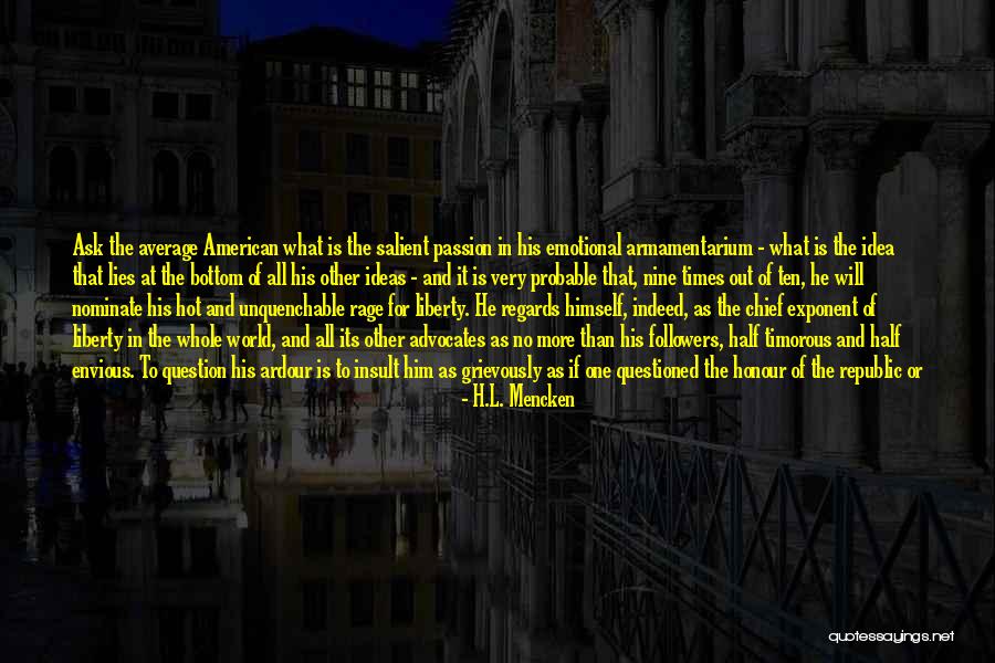 Its A Ten Quotes By H.L. Mencken Its A Ten Quotes By H.L. Mencken