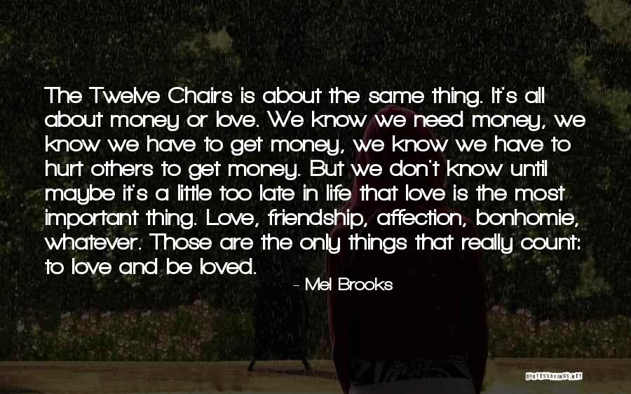 It's All About Money Quotes By Mel Brooks