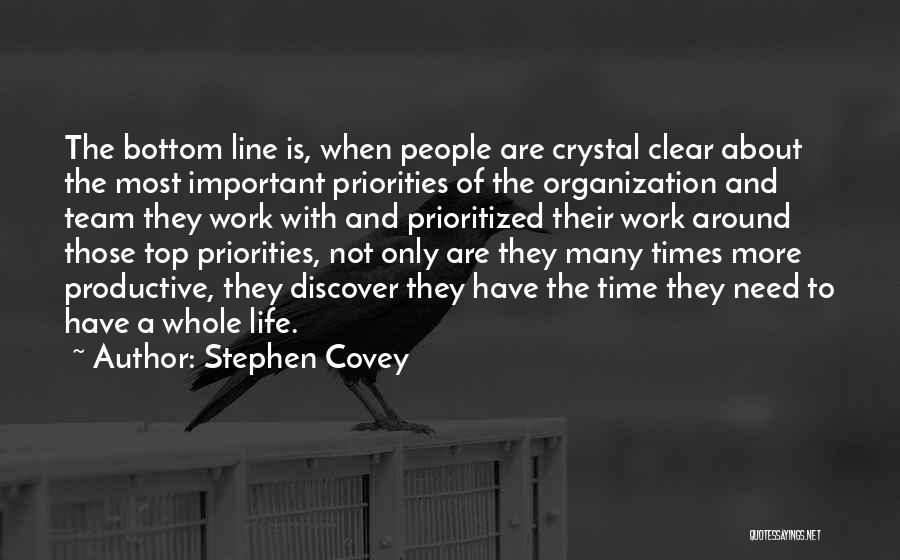 It's All About Priorities Quotes By Stephen Covey