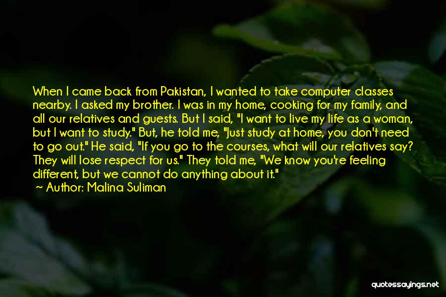 It's All About Respect Quotes By Malina Suliman