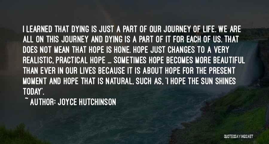 It's All About The Journey Quotes By Joyce Hutchinson