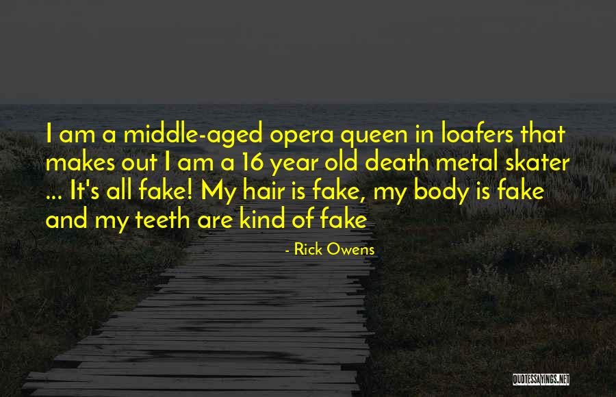 It's All Fake Quotes By Rick Owens