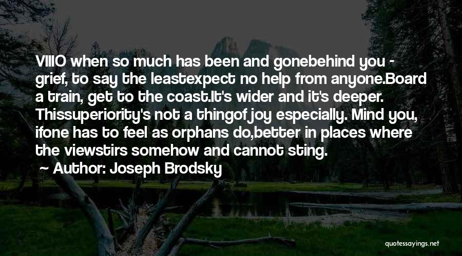 It's Better Not To Expect Quotes By Joseph Brodsky