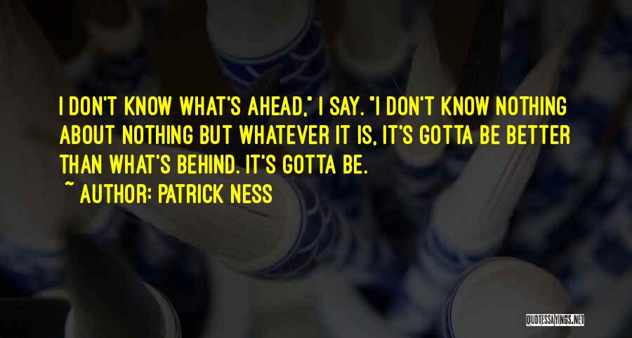 It's Better Than Nothing Quotes By Patrick Ness