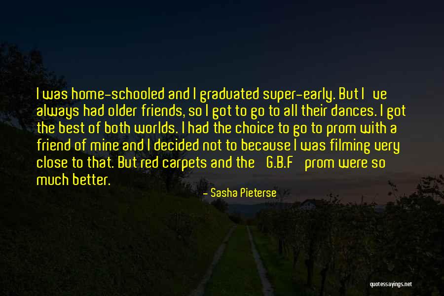 It's Better To Have A Few Close Friends Quotes By Sasha Pieterse