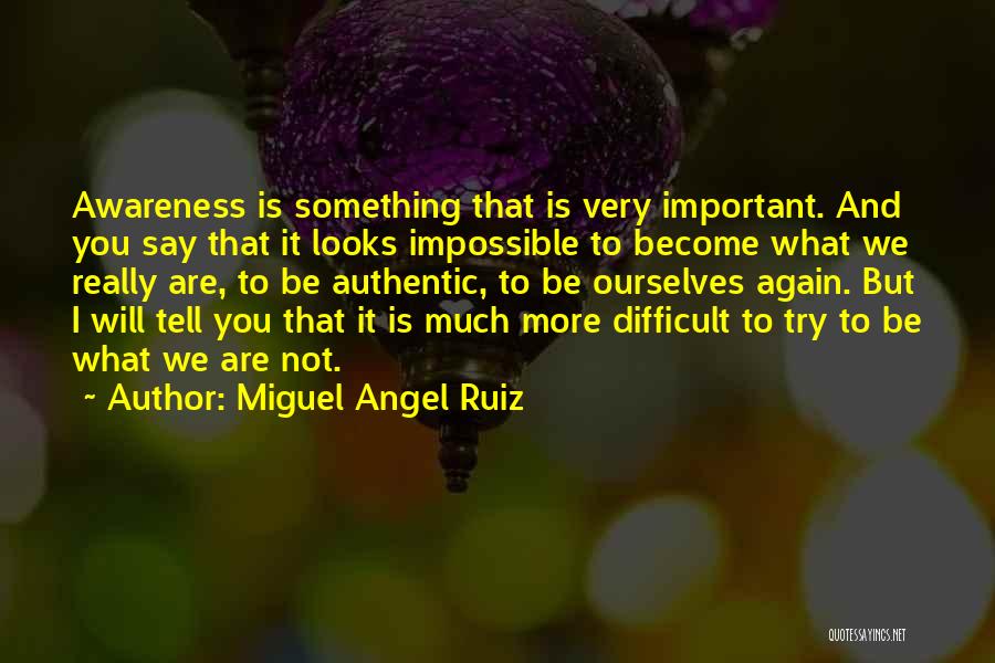 It's Difficult But Not Impossible Quotes By Miguel Angel Ruiz