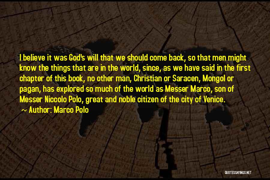 It's God's Will Quotes By Marco Polo