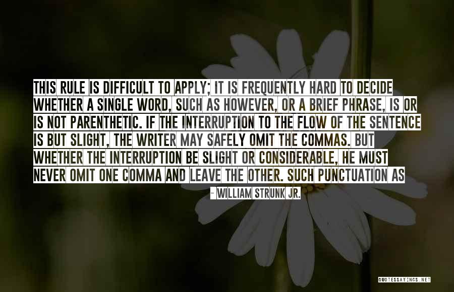 It's Hard To Decide Quotes By William Strunk Jr. It's Hard To Decide Quotes By William Strunk Jr.