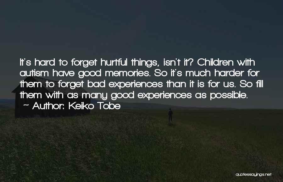 It's Hard To Forget The Past Quotes By Keiko Tobe