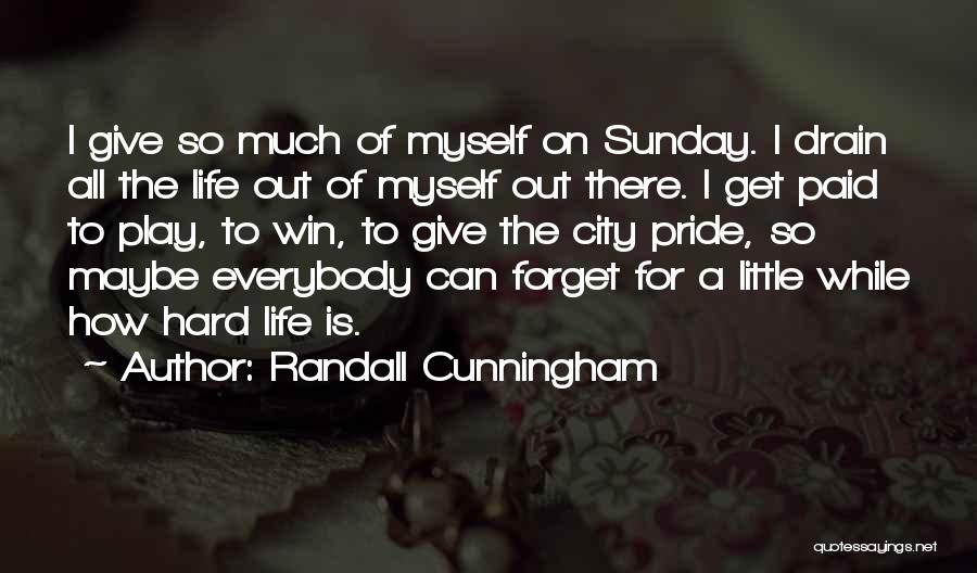 It's Hard To Forget The Past Quotes By Randall Cunningham