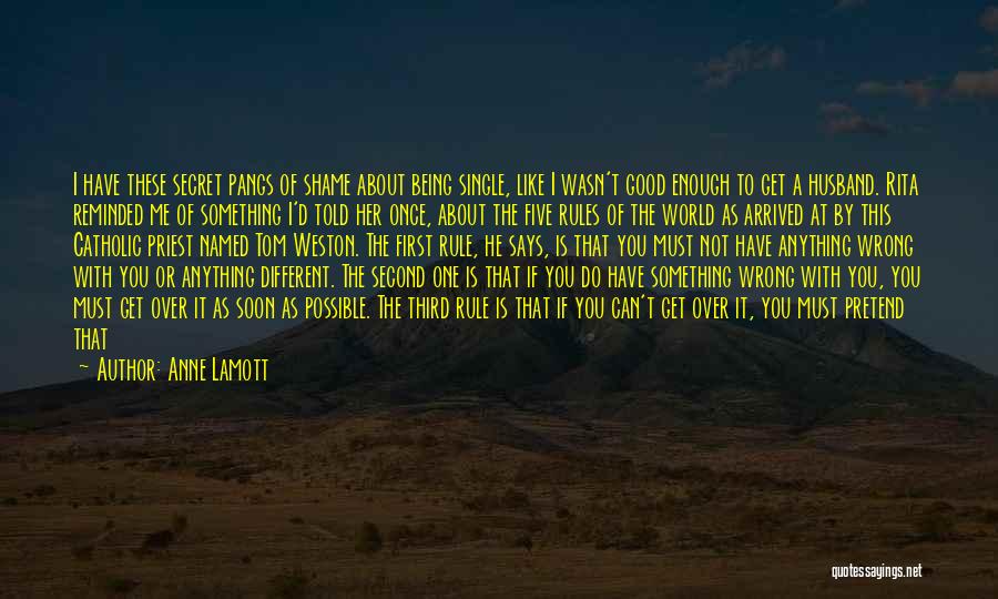 It's Hard To Pretend That I'm Okay Quotes By Anne Lamott