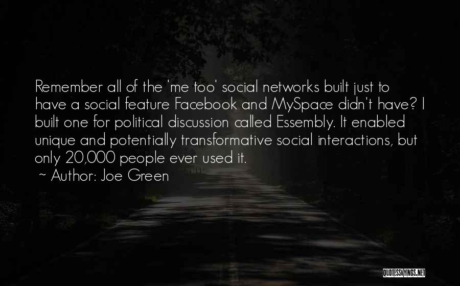 It's Just Facebook Quotes By Joe Green