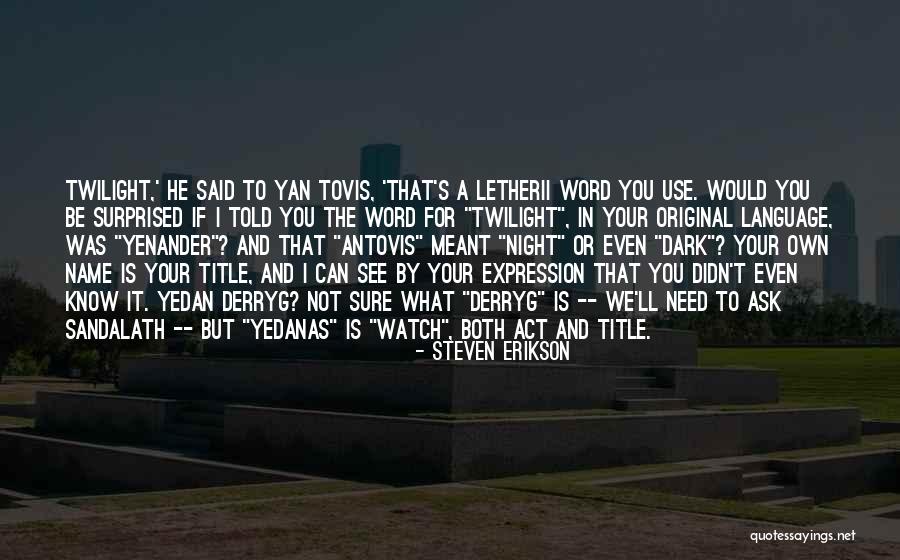 It's Meant To Be Quotes By Steven Erikson