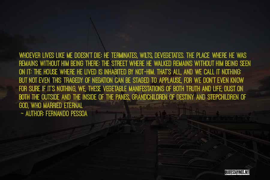 It's Not Destiny Quotes By Fernando Pessoa