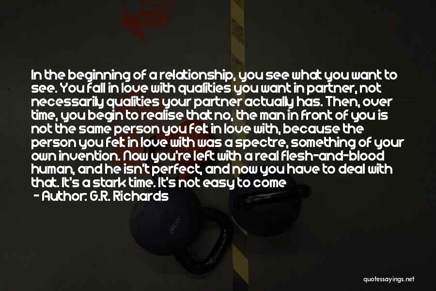 It's Not Easy To Fall In Love Quotes By G.R. Richards