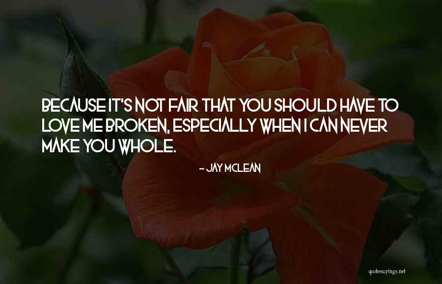 It's Not Fair Love Quotes By Jay McLean It's Not Fair Love Quotes By Jay McLean
