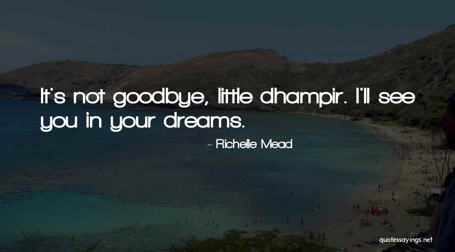 It's Not Goodbye Quotes By Richelle Mead
