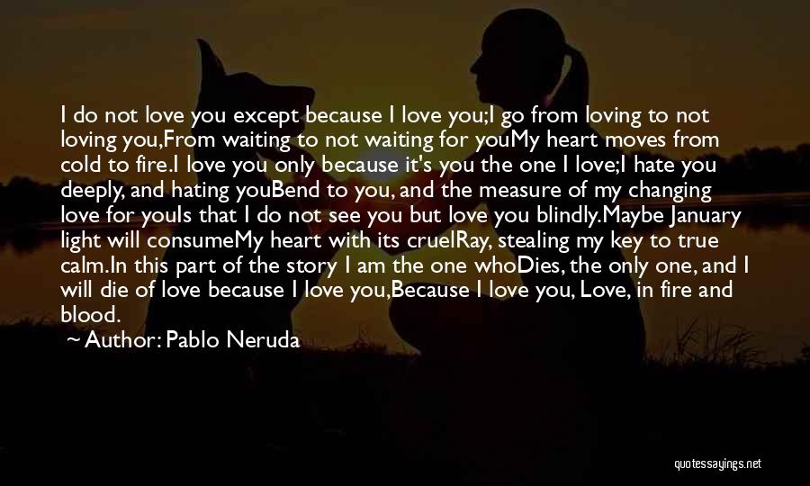 It's Not That I Hate You Quotes By Pablo Neruda