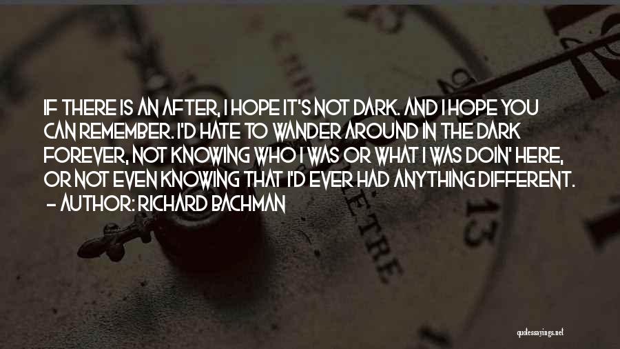 It's Not That I Hate You Quotes By Richard Bachman