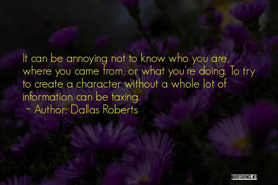 It's Not Where You Came From Quotes By Dallas Roberts