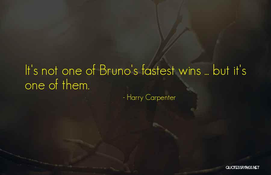 It's Not Winning Quotes By Harry Carpenter