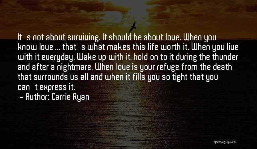 It's Not Worth It Love Quotes By Carrie Ryan