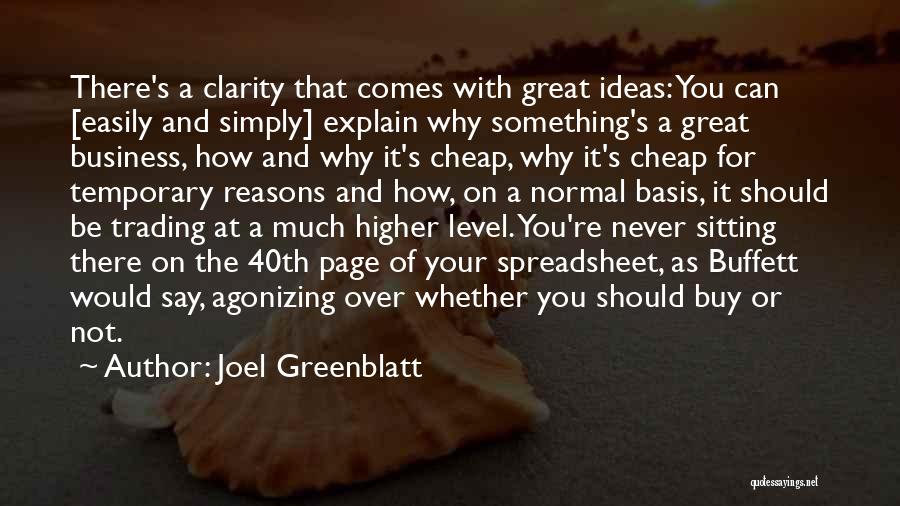 It's Not Your Business Quotes By Joel Greenblatt