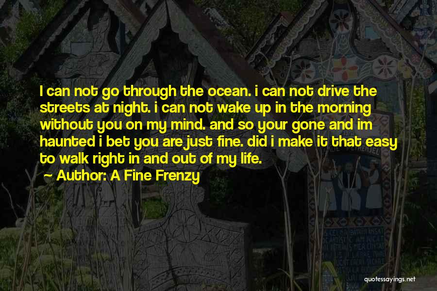 Its Okay Im Fine Quotes By A Fine Frenzy