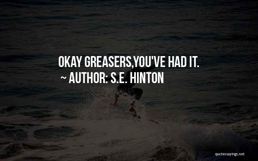 It's Okay Quotes By S.E. Hinton