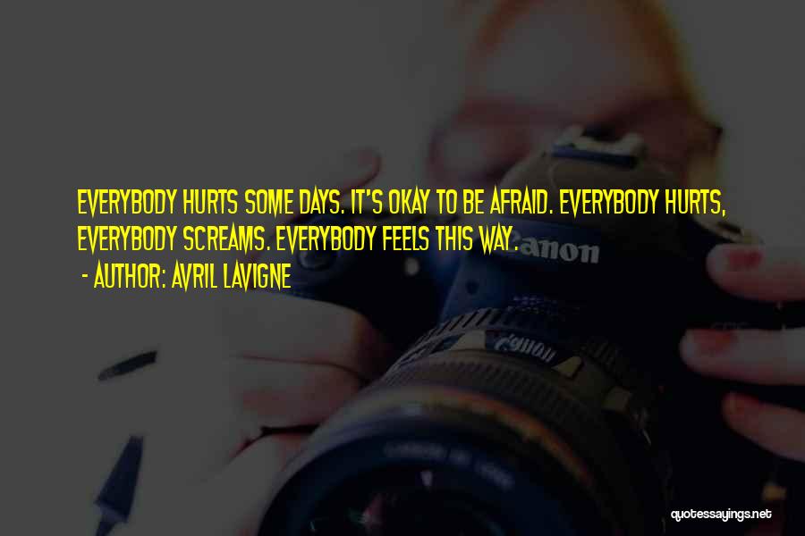 It's Okay To Hurt Quotes By Avril Lavigne
