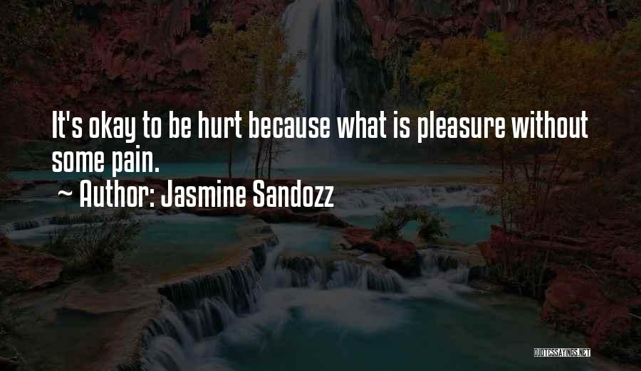 It's Okay To Hurt Quotes By Jasmine Sandozz