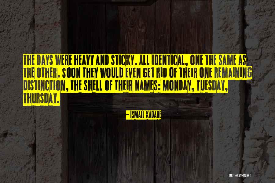 It's Only Tuesday Quotes By Ismail Kadare It's Only Tuesday Quotes By Ismail Kadare