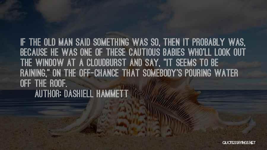 It's Raining Quotes By Dashiell Hammett