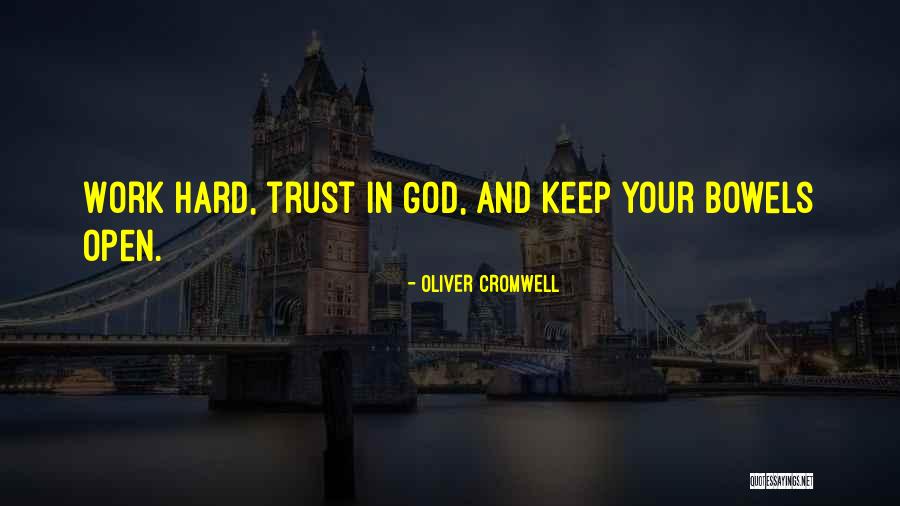 It's Really Hard To Trust Someone Quotes By Oliver Cromwell