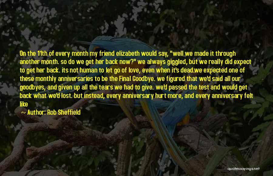 It's So Hard Say Goodbye Quotes By Rob Sheffield