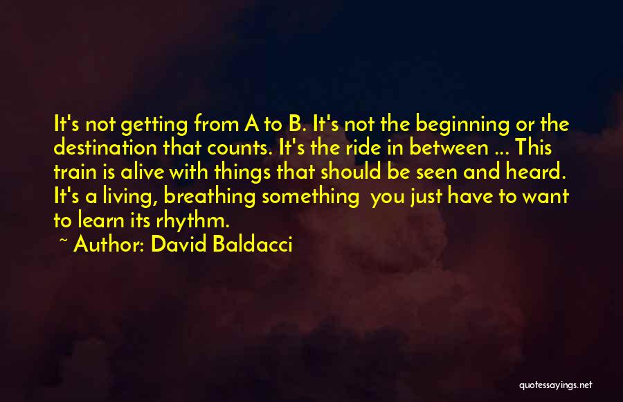 It's The Journey Not The Destination Quotes By David Baldacci