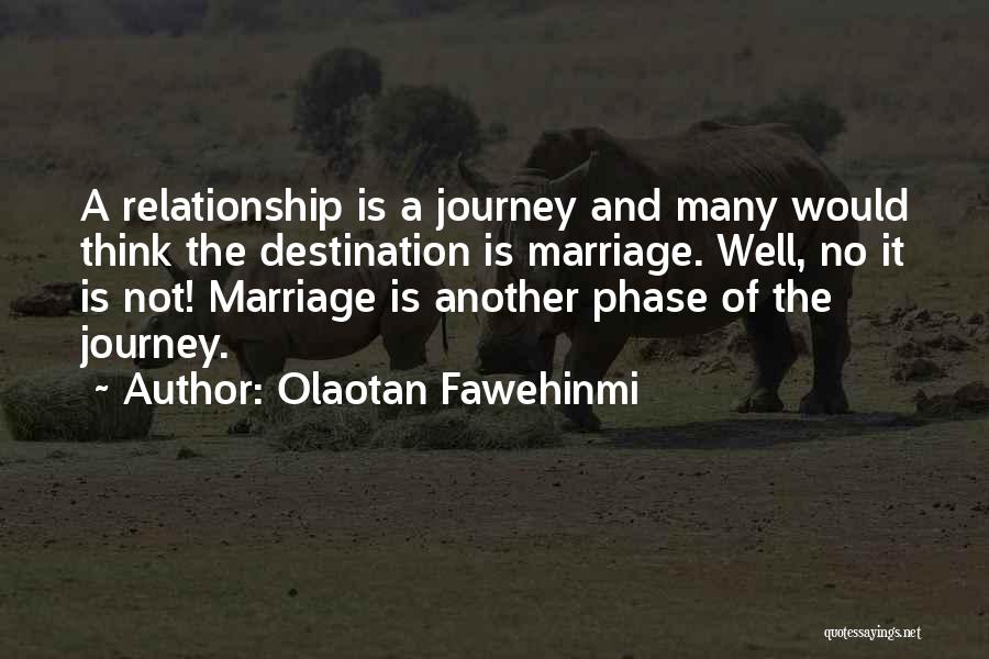 It's The Journey Not The Destination Quotes By Olaotan Fawehinmi