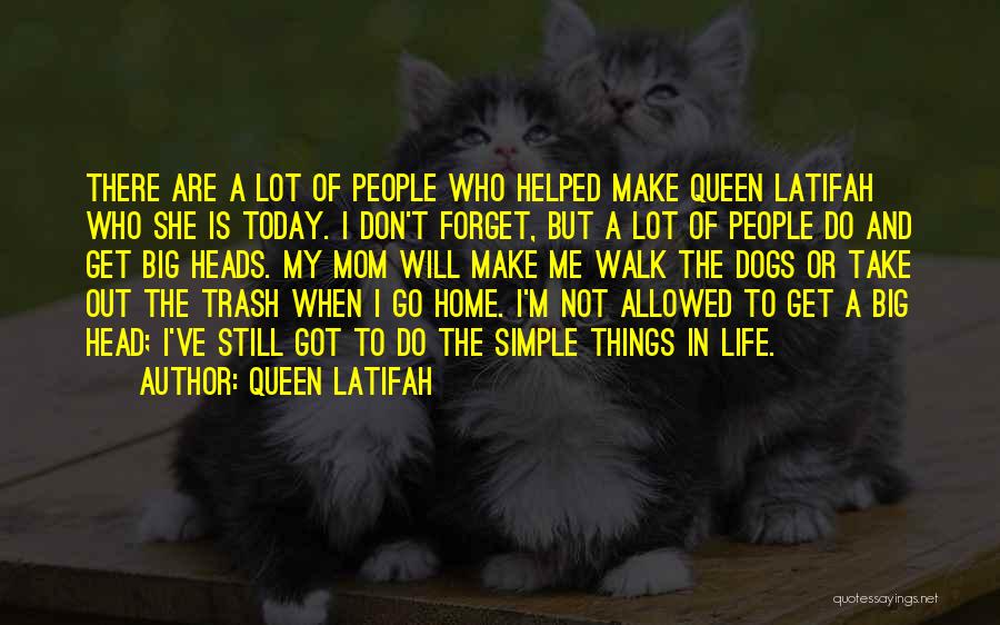 It's The Simple Things In Life We Forget Quotes By Queen Latifah