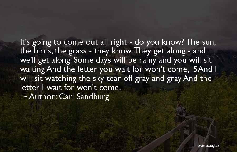 It's The Waiting Quotes By Carl Sandburg