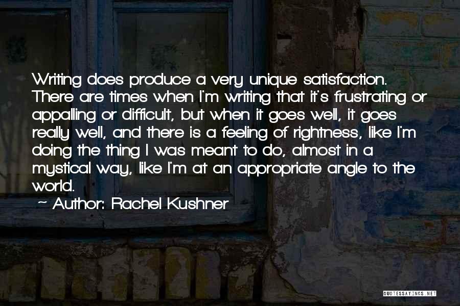 It's Very Difficult Quotes By Rachel Kushner