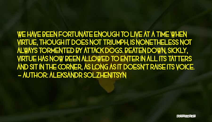 I've Been Beaten Down Quotes By Aleksandr Solzhenitsyn