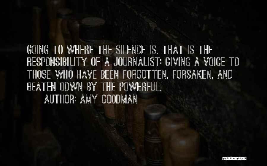 I've Been Beaten Down Quotes By Amy Goodman