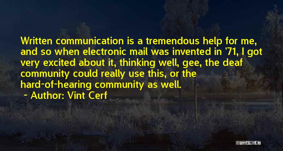 I've Got Mail Quotes By Vint Cerf