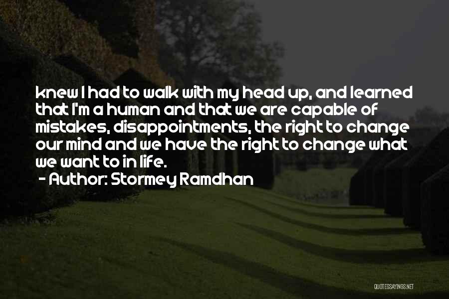 I've Learned My Mistakes Quotes By Stormey Ramdhan