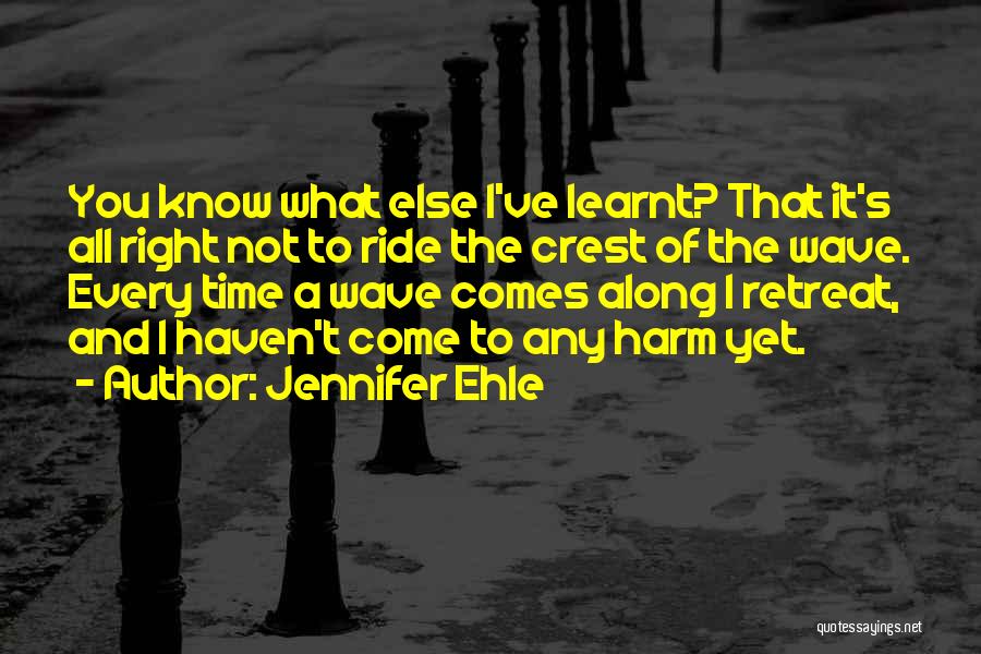 I've Learnt Quotes By Jennifer Ehle