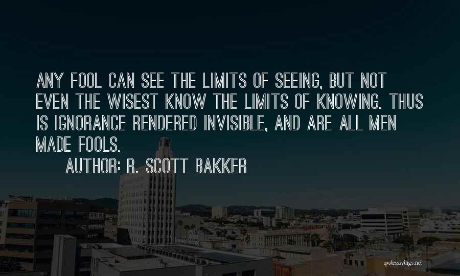 I've Made A Fool Of Myself Quotes By R. Scott Bakker