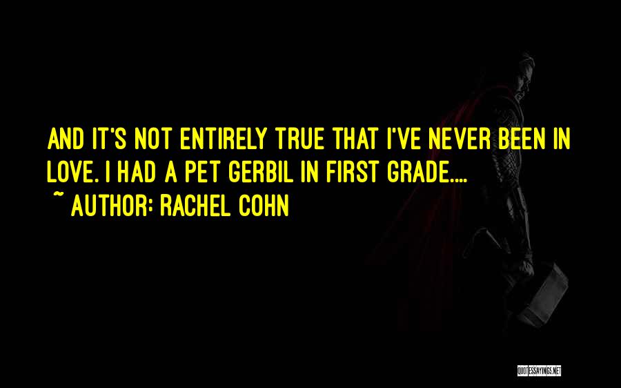 I've Never Been In Love Quotes By Rachel Cohn