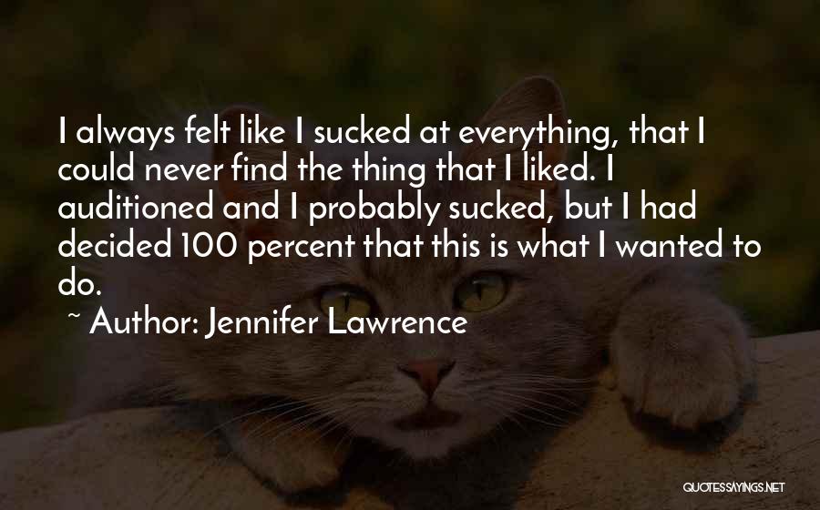 I've Never Felt Like This Quotes By Jennifer Lawrence
